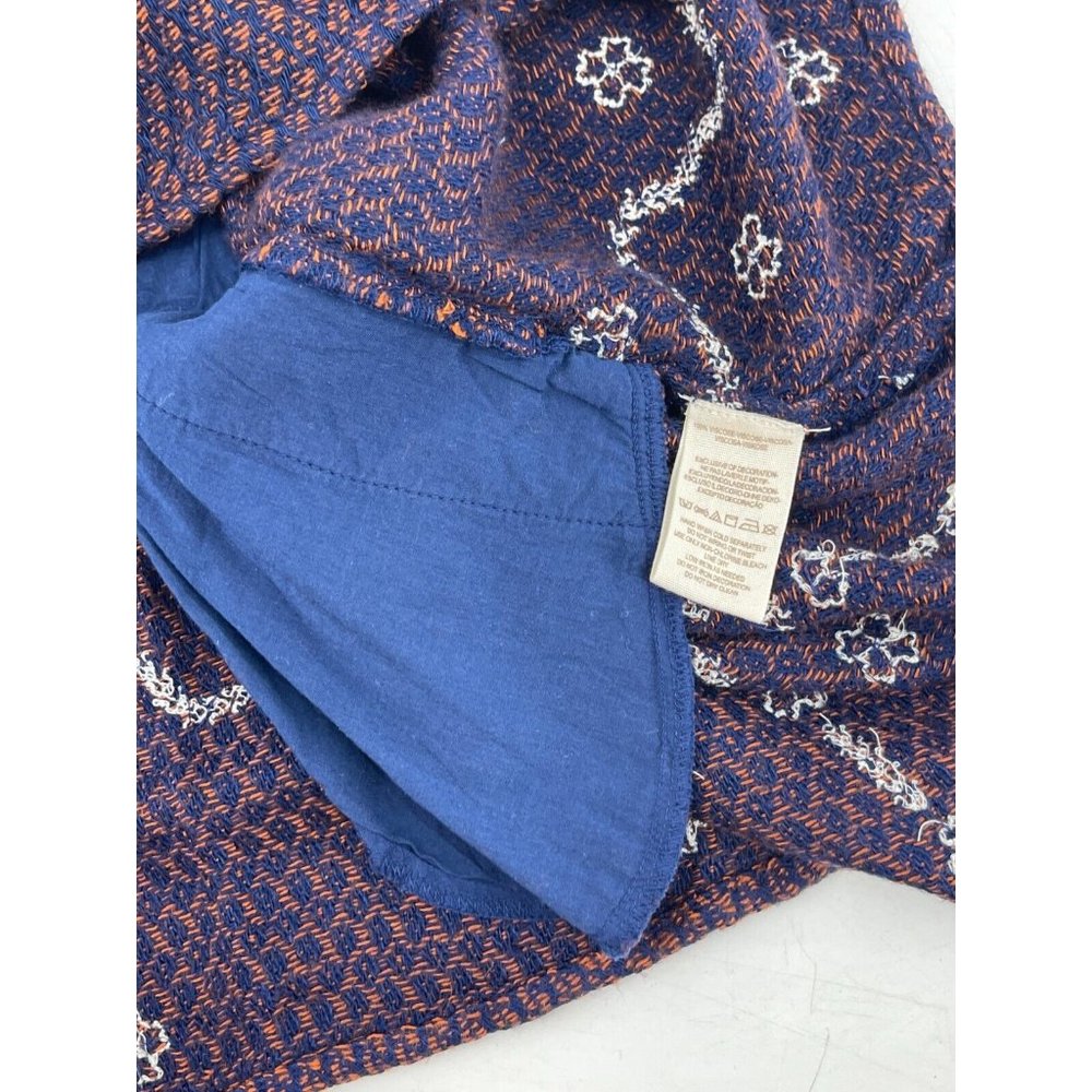 Free People Short Sleeve Embroidered Sequin Shirt Top Peasant Blouse Size XS - Picture 7 of 11